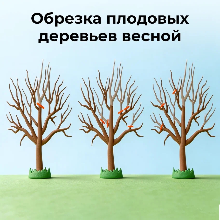 Весенная обрезка плодовых деревьев