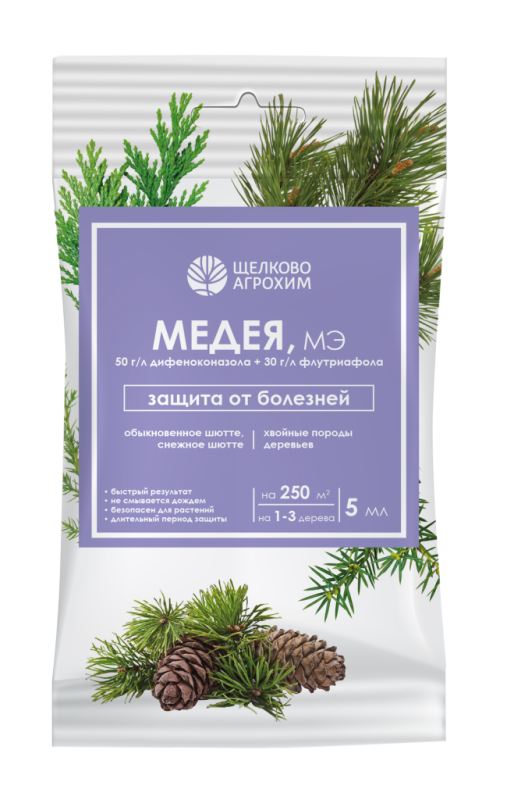 Медея, МЭ для хвойных пород деревьев ампула 5 мл/50 м² (1-3 дерева)